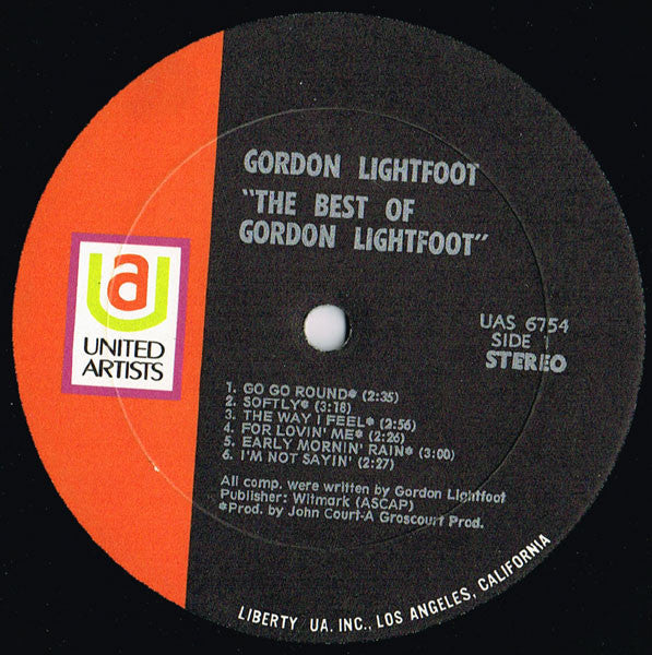 Gordon Lightfoot - The Best Of Gordon Lightfoot - LP