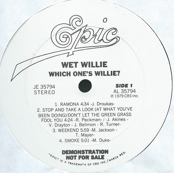 Wet Willie - Which One's Willie? - LP