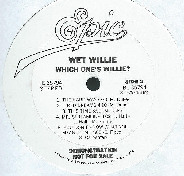 Wet Willie - Which One's Willie? - LP