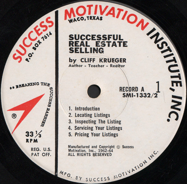 Cliff W. Krueger - Successful Real Estate Selling by Cliff W. Krueger - LP