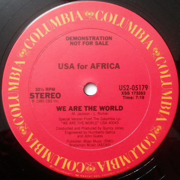 USA For Africa - We Are The World - LP