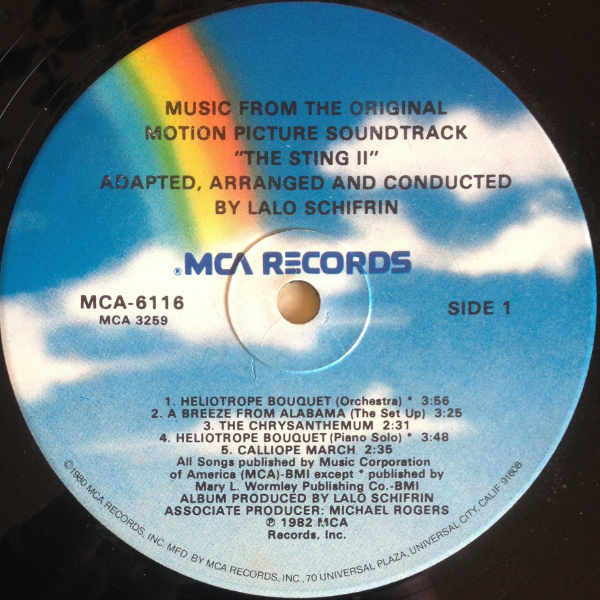 Lalo Schifrin - The Sting II (Music From The Original Motion Picture Soundtrack) - LP
