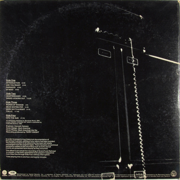 Grand Funk Railroad - Live Album - LP