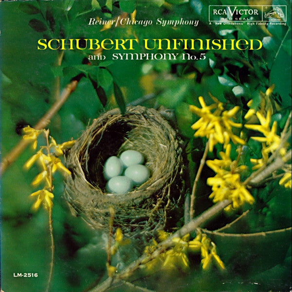 Reiner* / Chicago Symphony*, Schubert* -  Unfinished And Symphony No. 5 - LP