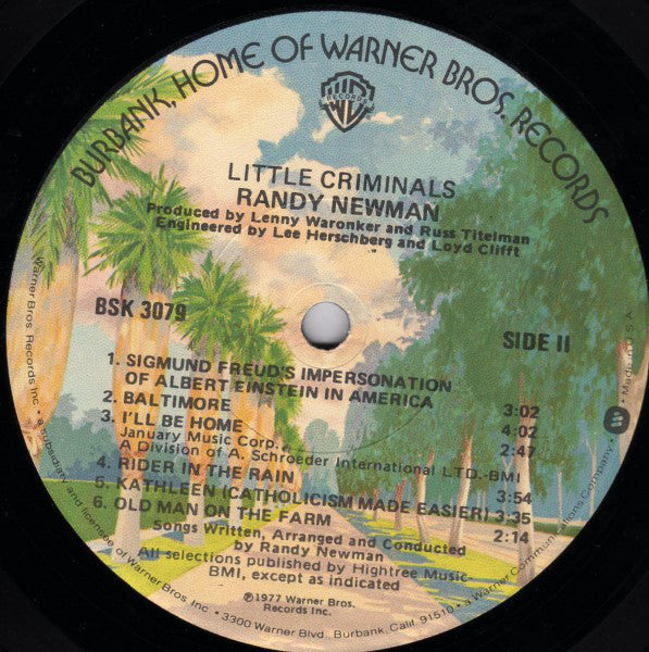 Randy Newman - Little Criminals - LP