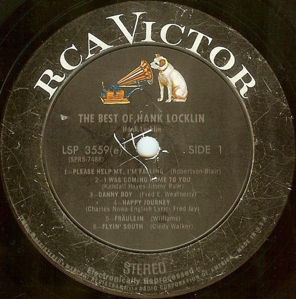 Hank Locklin - The Best Of Hank Locklin - LP