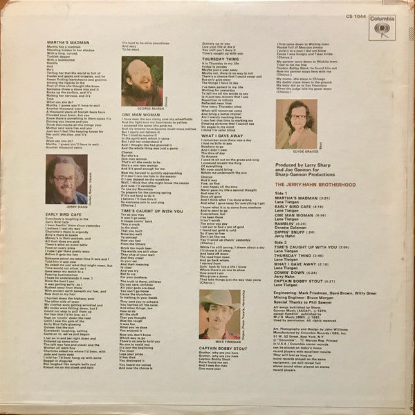 The Jerry Hahn Brotherhood - The Jerry Hahn Brotherhood - LP