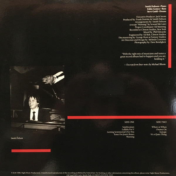 Smith Dobson, Steve Gadd, Eddie Gomez - Smithzonian - LP