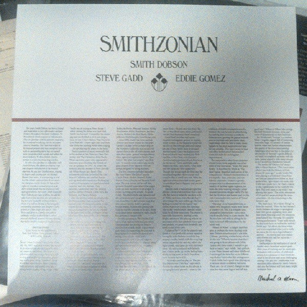 Smith Dobson, Steve Gadd, Eddie Gomez - Smithzonian - LP