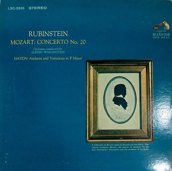 Rubinstein*, Alfred Wallenstein, Mozart*, Haydn* - Concerto No.20 / Andante And Variations In F Minor - LP