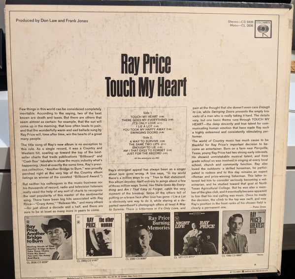 Ray Price - Touch My Heart - LP