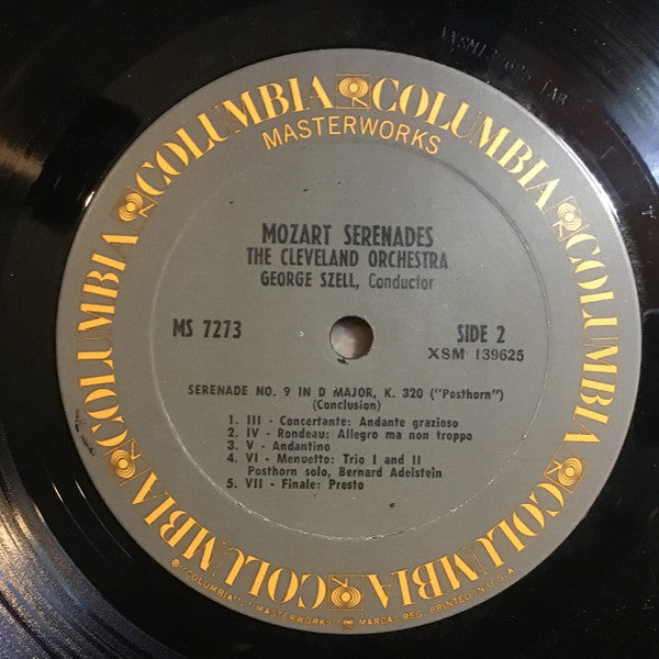 Wolfgang Amadeus Mozart / The Cleveland Orchestra, George Szell - Mozart Serenades - LP