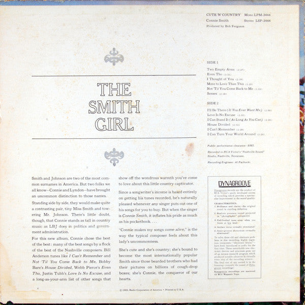 Connie Smith - Cute 'n' Country - LP