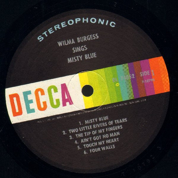 Wilma Burgess - Sings Misty Blue - LP