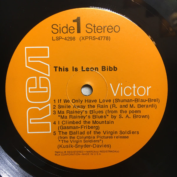 Leon Bibb - This Is Leon Bibb - LP