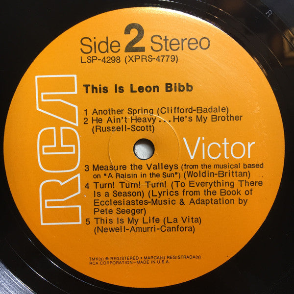 Leon Bibb - This Is Leon Bibb - LP