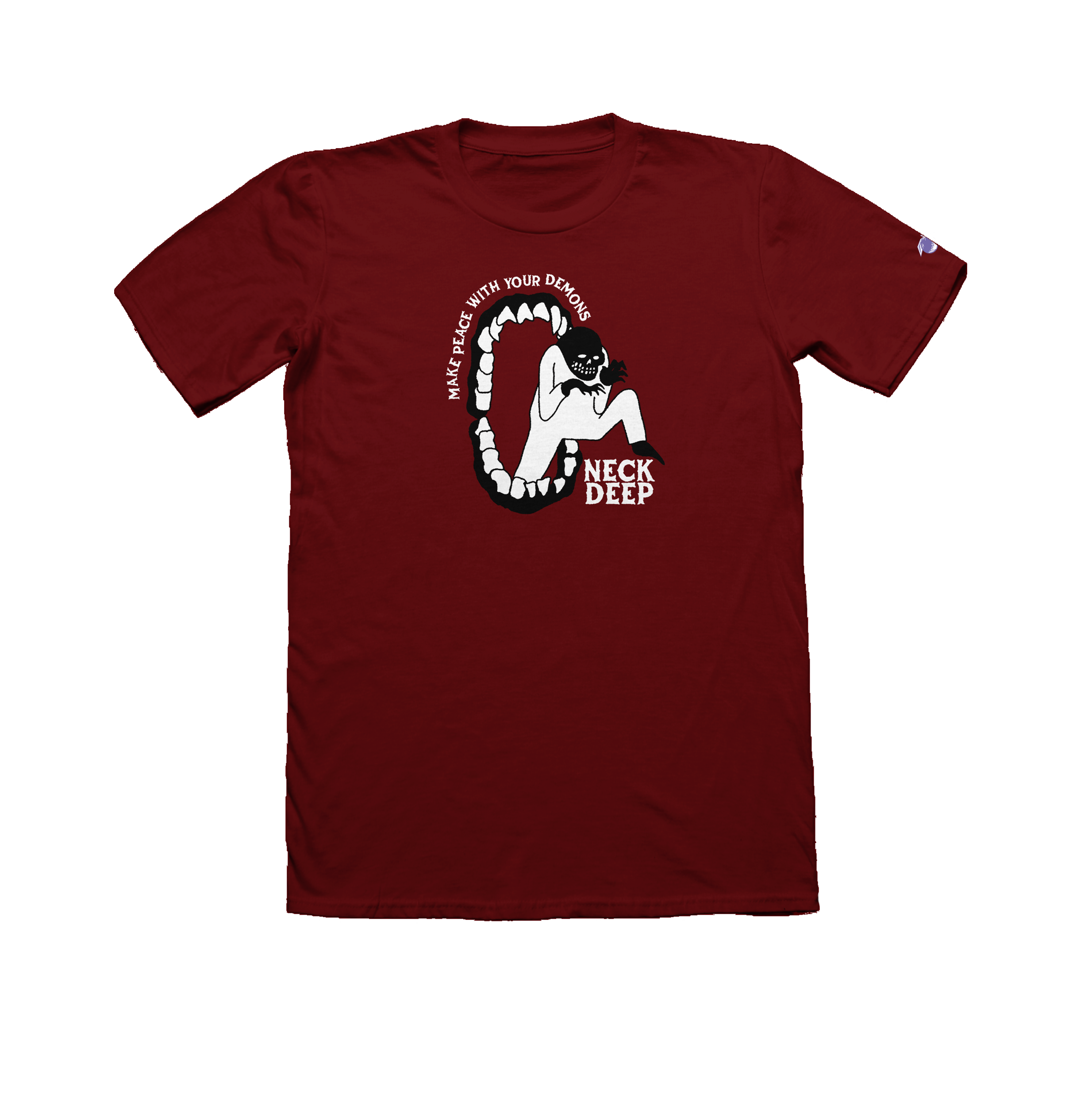 Neck Deep Peace Demons Maroon