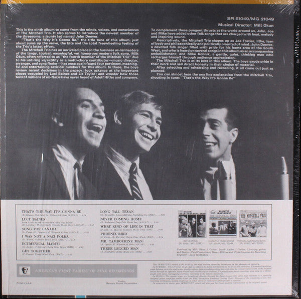 The Mitchell Trio - That's The Way It's Gonna Be - LP