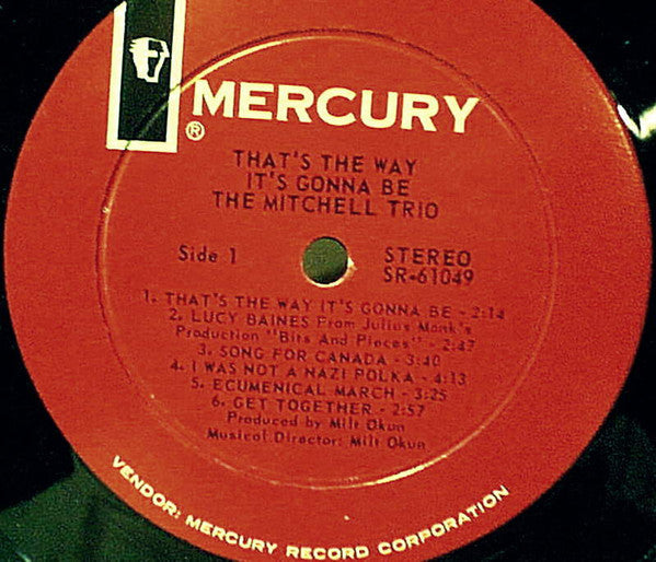 The Mitchell Trio - That's The Way It's Gonna Be - LP