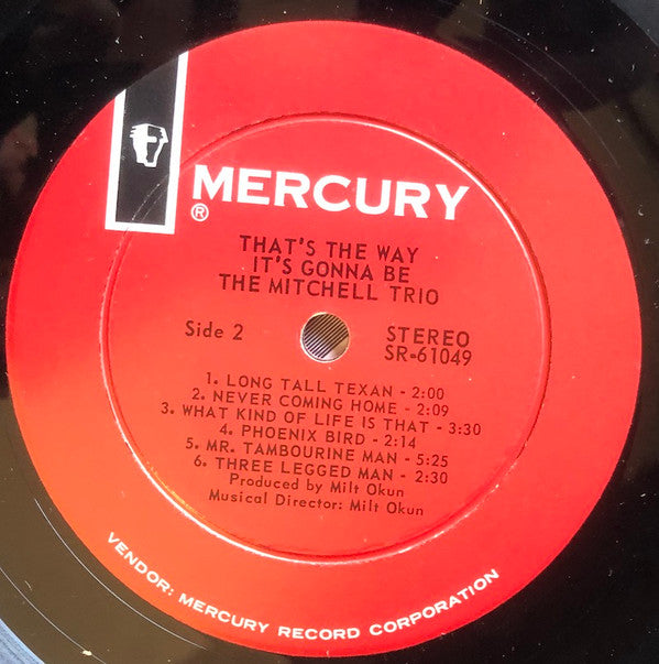 The Mitchell Trio - That's The Way It's Gonna Be - LP