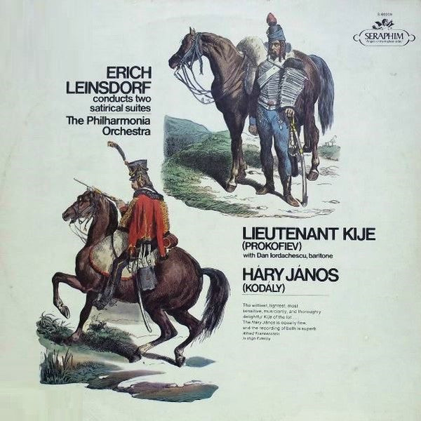 Erich Leinsdorf / Philharmonia Orchestra - Prokofiev - Lieutenant Kije / Kodaly - Hary Janos - LP