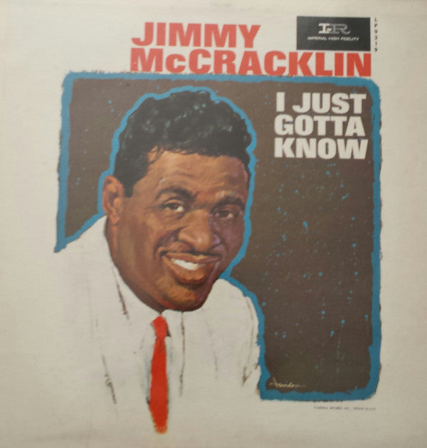 Jimmy McCracklin - I Just Gotta Know - LP