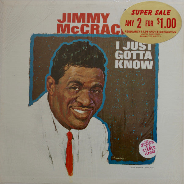 Jimmy McCracklin - I Just Gotta Know - LP