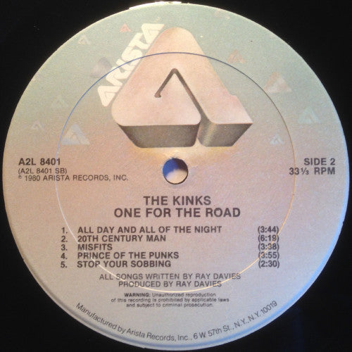 The Kinks - One For The Road - LP