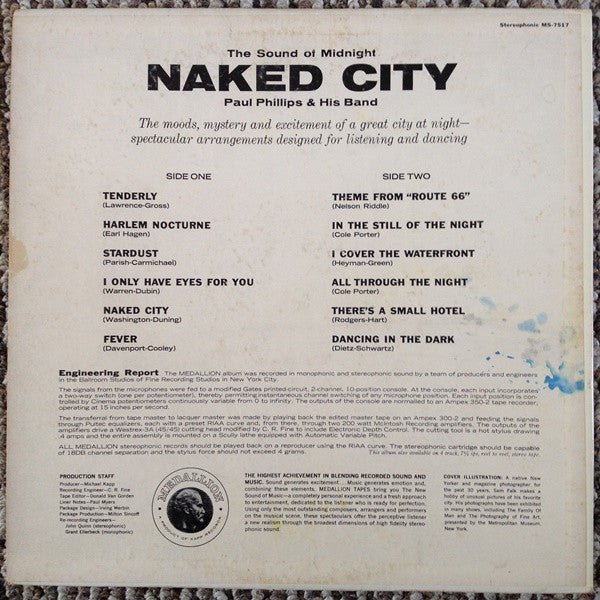 Paul Phillips And His Orchestra - The Sound Of Midnight Naked City - LP