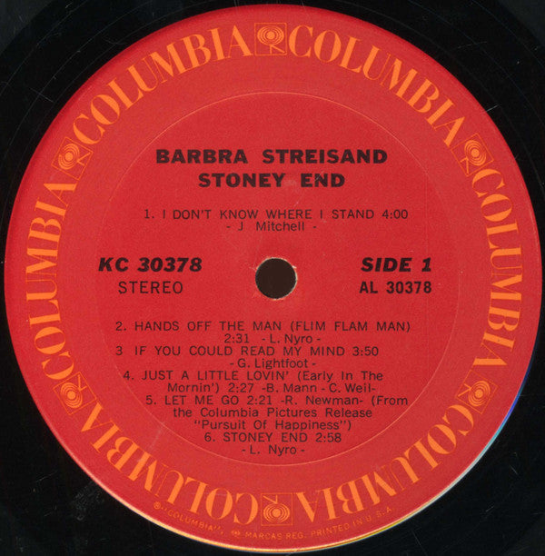 Barbra Streisand - Stoney End - LP