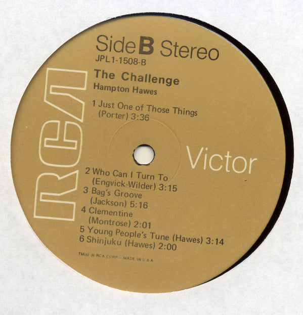 Hampton Hawes - The Challenge - LP