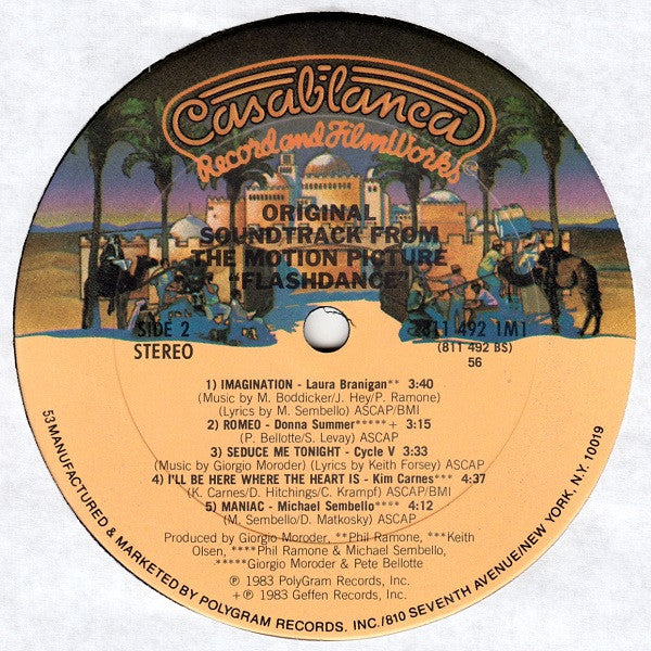 Various - Flashdance (Original Soundtrack From The Motion Picture) - LP
