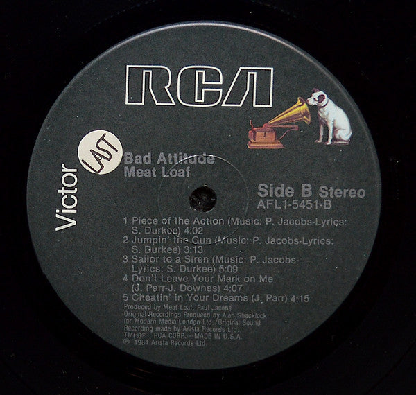 Meat Loaf - Bad Attitude - LP