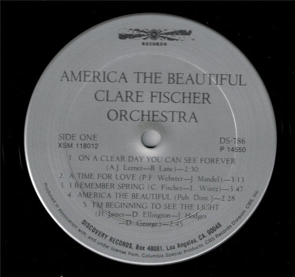 Clare Fischer Orchestra* - America The Beautiful - LP