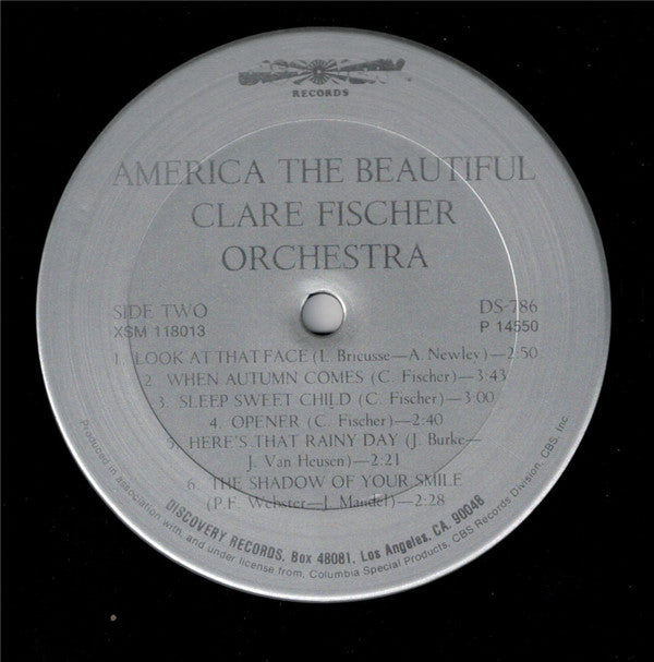 Clare Fischer Orchestra* - America The Beautiful - LP