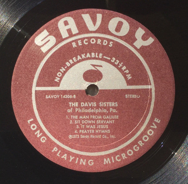 The Davis Sisters (2) - Jesus, Lover Of My Soul - LP