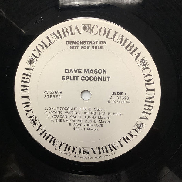 Dave Mason - Split Coconut - LP