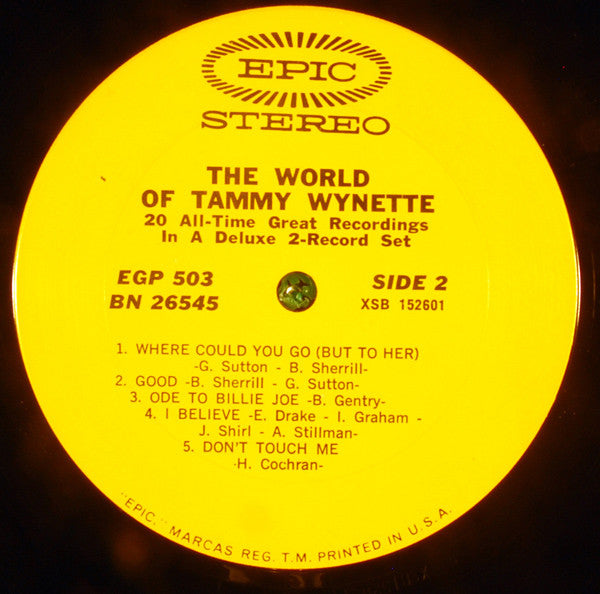 Tammy Wynette - The World Of Tammy Wynette - LP