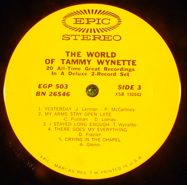 Tammy Wynette - The World Of Tammy Wynette - LP