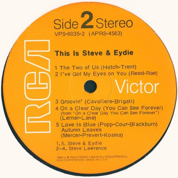 Steve & Eydie - This Is Steve & Eydie - LP