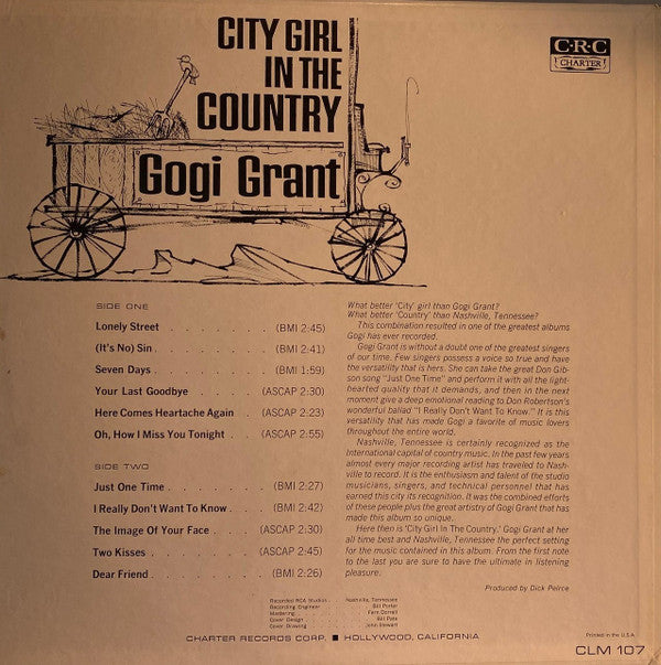 Gogi Grant - City Girl In The Country - LP