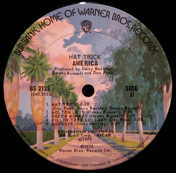 America  - Hat Trick - LP
