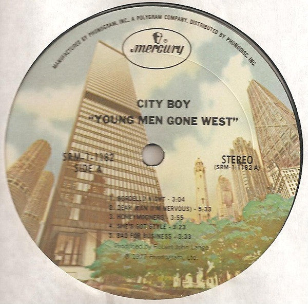 City Boy - Young Men Gone West - LP