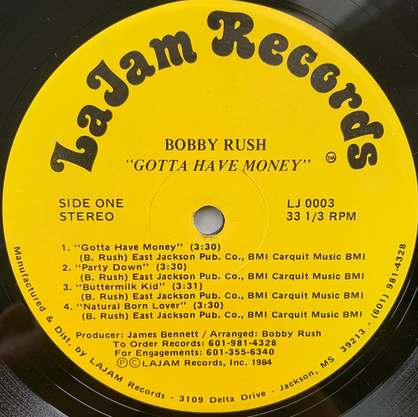 Bobby Rush - Gotta Have Money - LP
