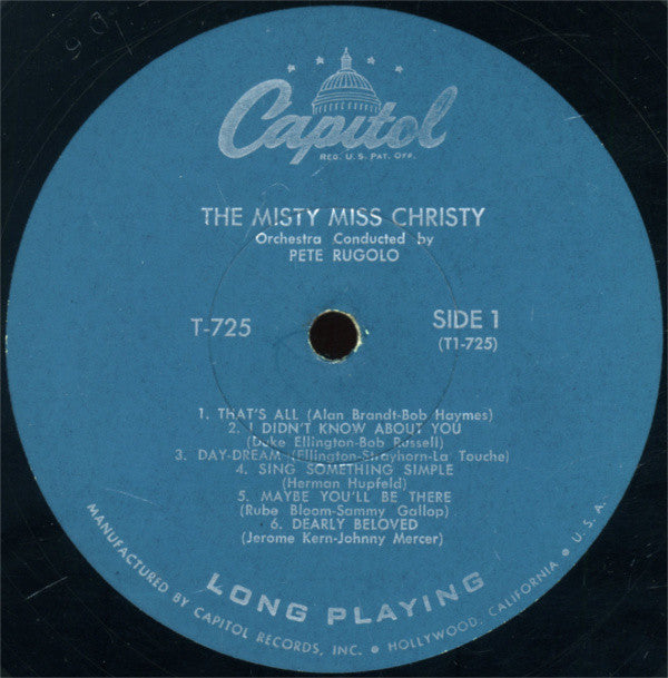 June Christy - The Misty Miss Christy - LP
