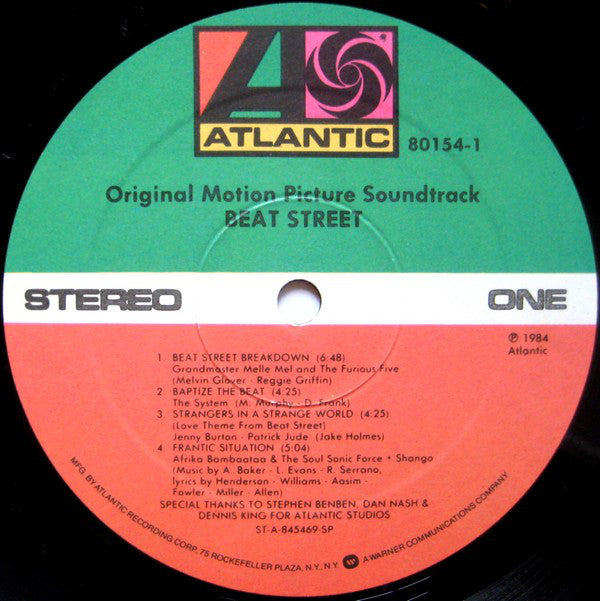 Various - Beat Street (Original Motion Picture Soundtrack) - Volume 1 - LP
