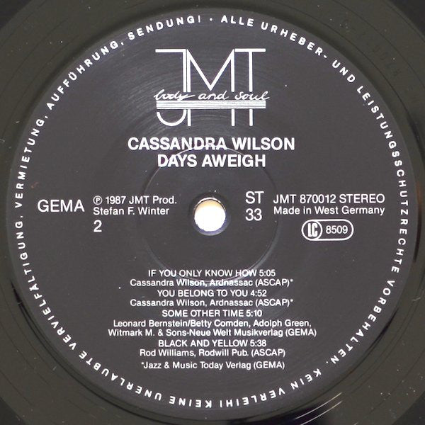 Cassandra Wilson - Days Aweigh - LP