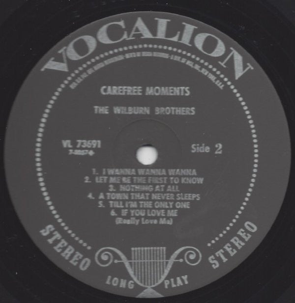 The Wilburn Brothers (Teddy & Doyle)* - Carefree Moments - LP