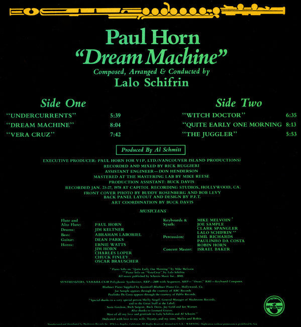 Paul Horn - Dream Machine - LP