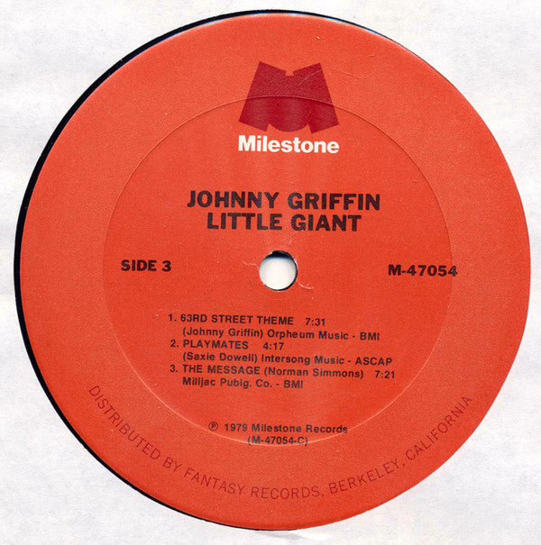 Johnny Griffin - Little Giant - LP